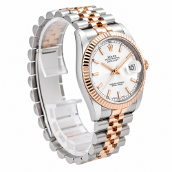 Rolex Datejust 36MM White Dial 116231 Two Tone Watch